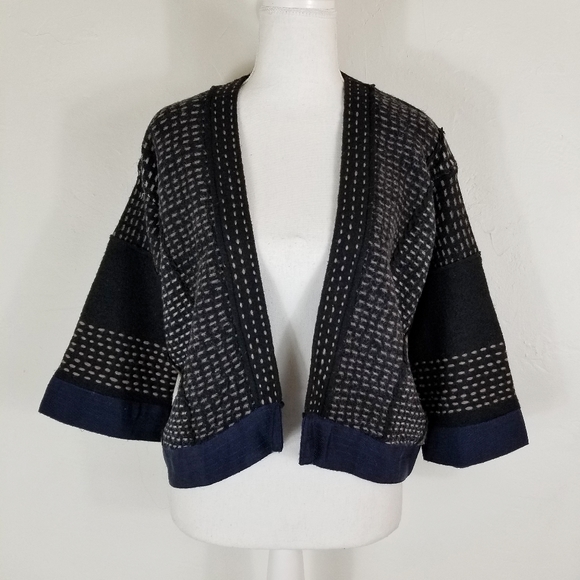 Anthropologie Sweaters - Anthropologie Moth Stripe-Stitched Cardigan XS